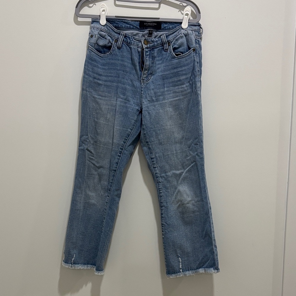 Liverpool Light Blue Cropped Jeans